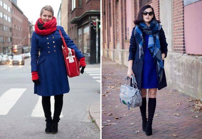 С чем носить синее пальто – рекомендации профессионалов