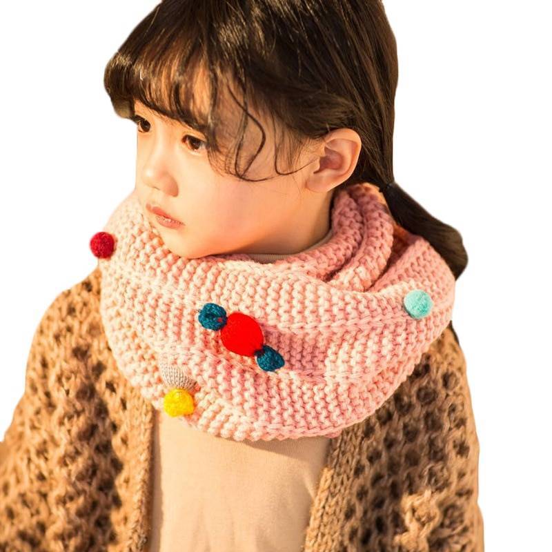 Детский вязаный шарф