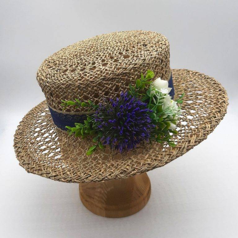 Соломенные шляпы — модели канотье из соломы, мужская модель из соломки