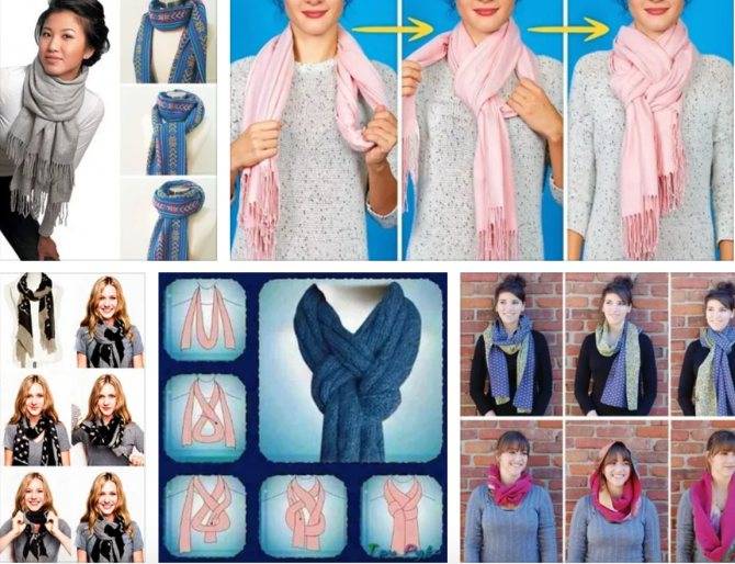 Шелковый шарф : как красиво завязать на шее (30 фото) - видео советы