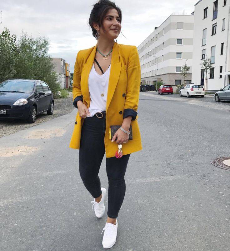 Модные рекомендации: с чем носить желтый пиджак (70 + фото) – каблучок.ру