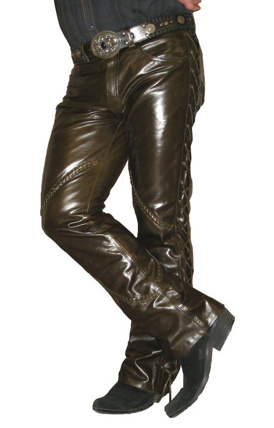 Кожаные мужские штаны (50 фото) — со шнуровкой, с кожаными вставками, с чем носить, байкерские, сколько стоят