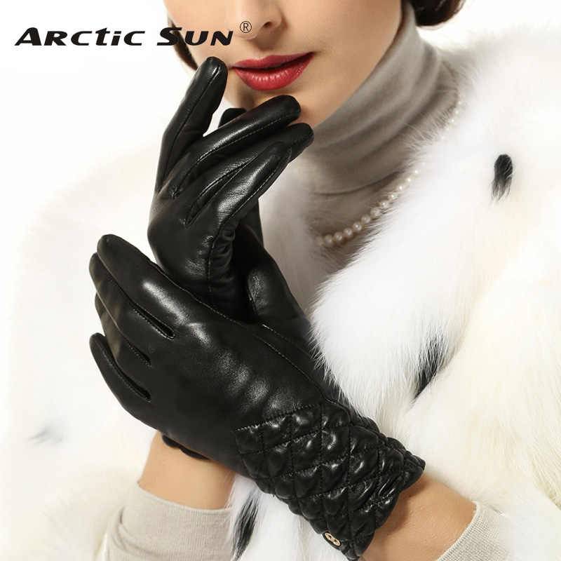 Кожаные перчатки (115 фото) — женские короткие белые, зеленые и черные модели, уход за кожей, eleganzza