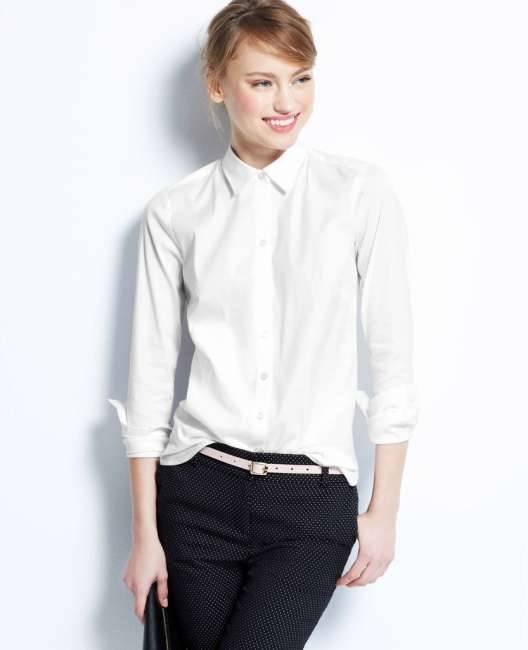 Стильные белые женские рубашки на 2021 год: фото модных и красивых моделей