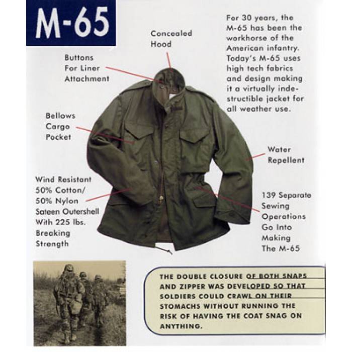 Руководство по армейским полевым курткам сша от модели м-41 до м-65 - блог aquamir®.ua
