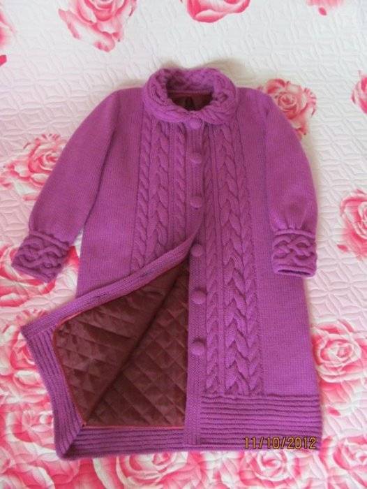 Пальто для девочки крючком: узор для вязания, вводная инструкция по выполнению работ, описание — как связать детали пальто?