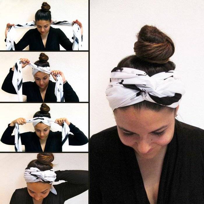 Как красиво завязать платок на голове: фото, видео