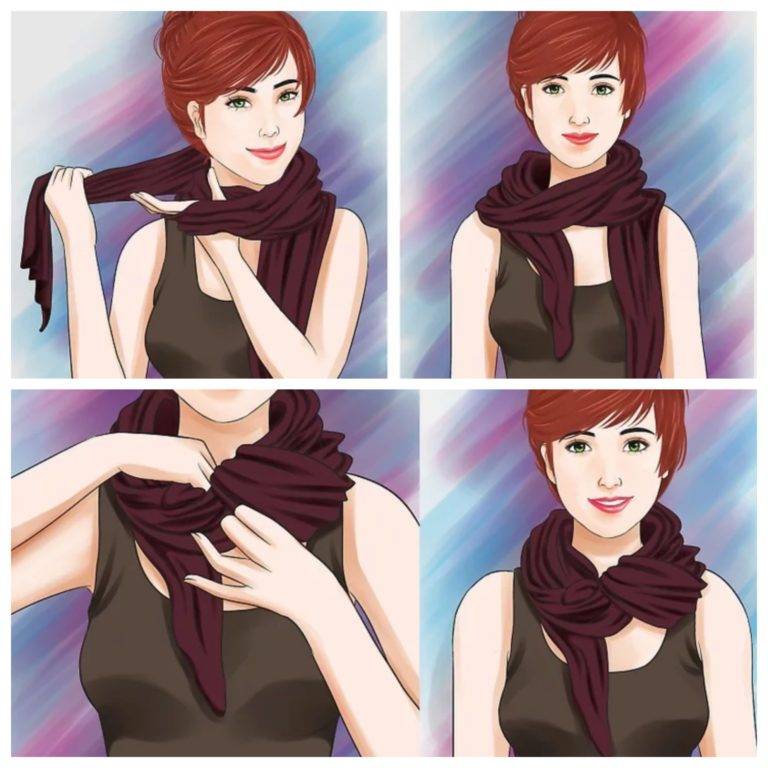 Как красиво повязать шарф?