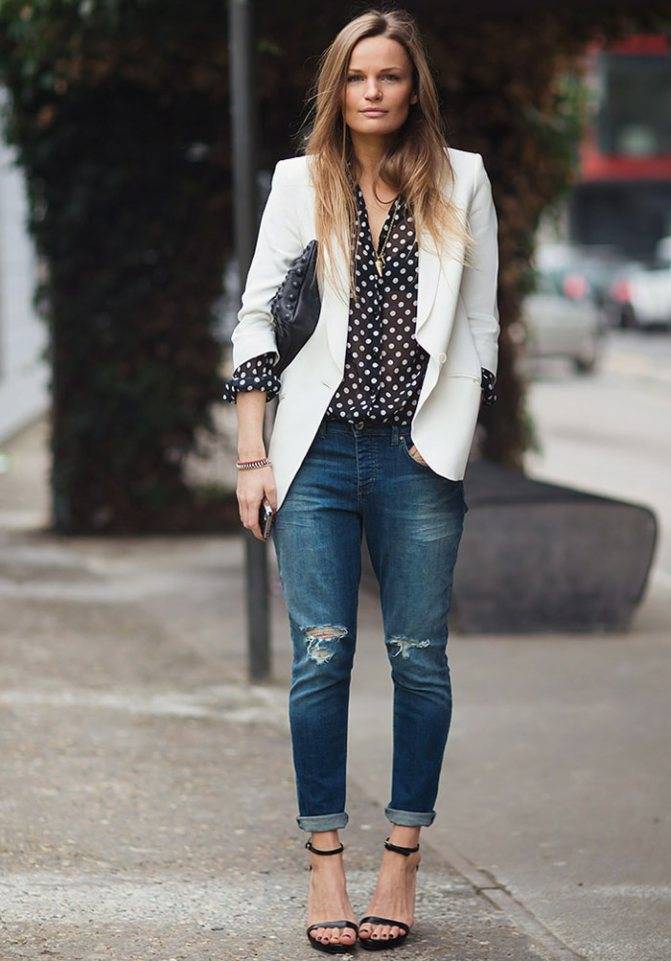 Женский пиджак с джинсами - лучшие сочетания
