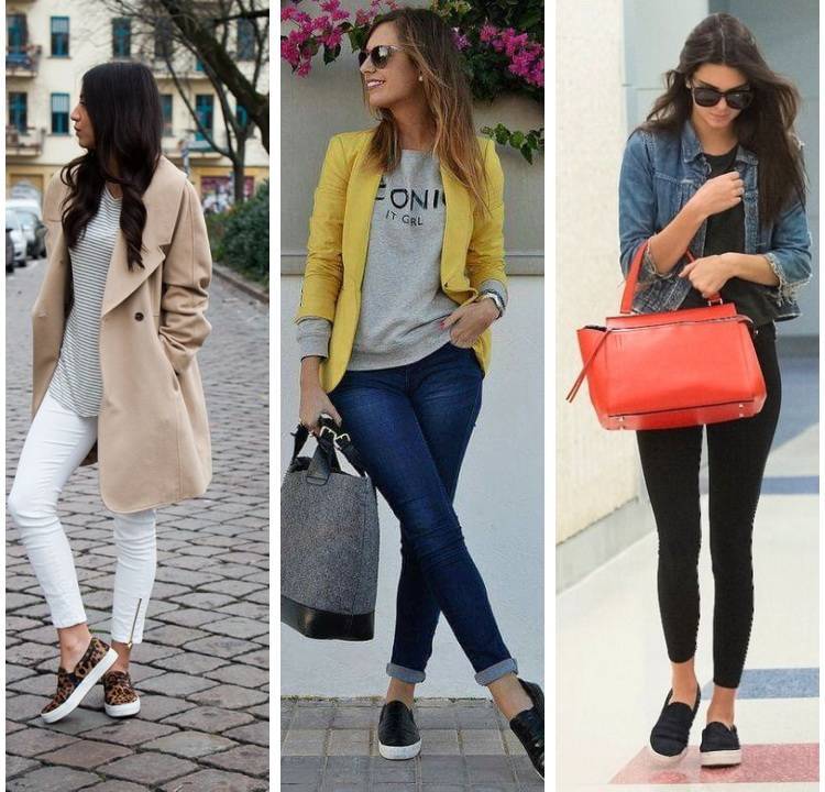 Слипоны с джинсами: эффектные сочетания и крутые луки