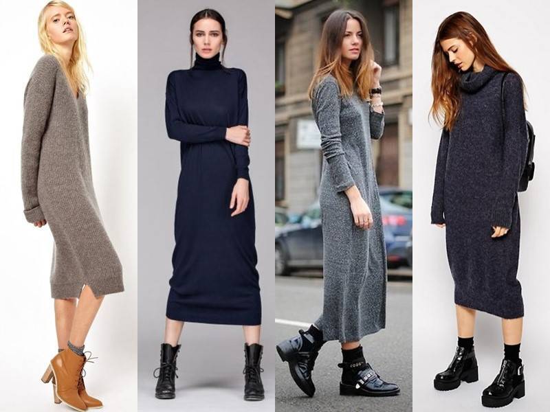 Как сочетать платье и сапоги: самые стильные варианты