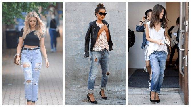 С чем и как носить рваные джинсы: бунтарский образ настоящей леди