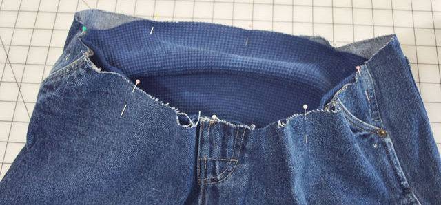 Технология, как сделать своими руками джинсы для беременных, с важными деталями