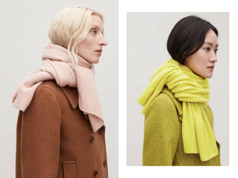 Как красиво повязать платок на шею на пальто - разные способы с фото - как из платка сделать шарф