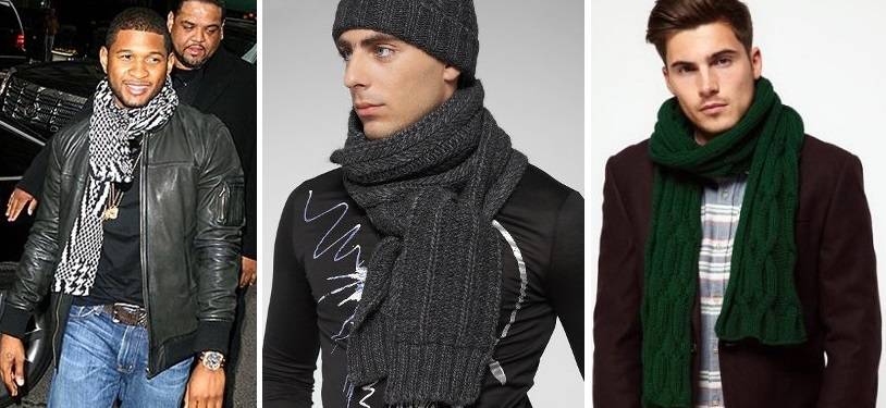 Как завязать шарф на куртку разными способами