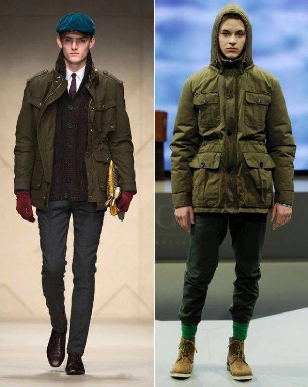Мужские и женские куртки в стиле «Милитари»