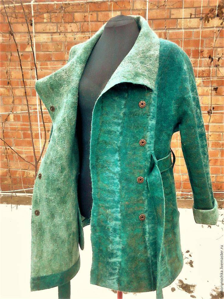 Валяние пальто из шерсти: мастер класс для начинающих