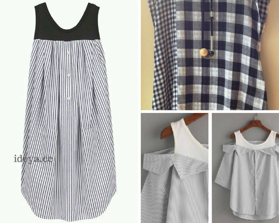 Превращаем простые рубашки в очаровательные женские блузки. подборка мастер-классов и идей