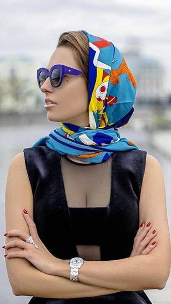 Как и с чем красиво носить платок на голове: 80+ идей сочетания