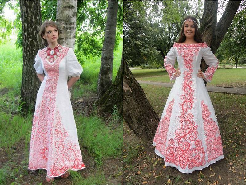 Стили свадебных платьев: фото моделей в русском, украинском, народном и других стилях