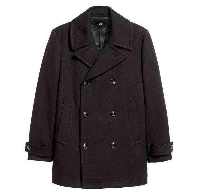 Мужское двубортное пальто (51 фото): драповое, кашемировое или твидовое, черное, серое или синее