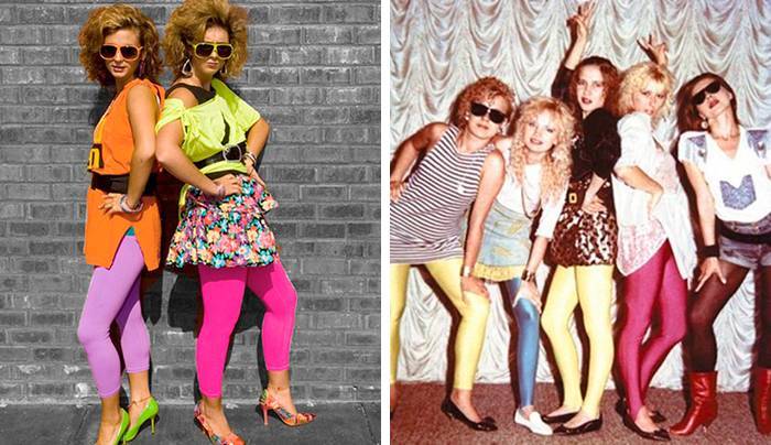 Мода 80-х годов, вечеринка в стиле диско, прически и платья 80-х годов, как раньше одевались