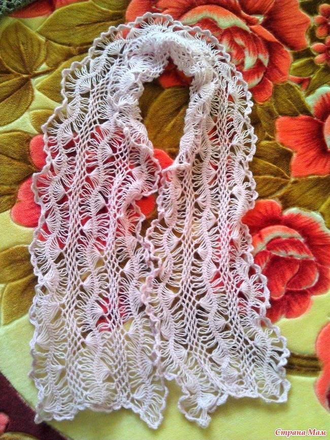 Как связать ажурный шарф: особенности техники крючком и спицами, схемы для начинающих