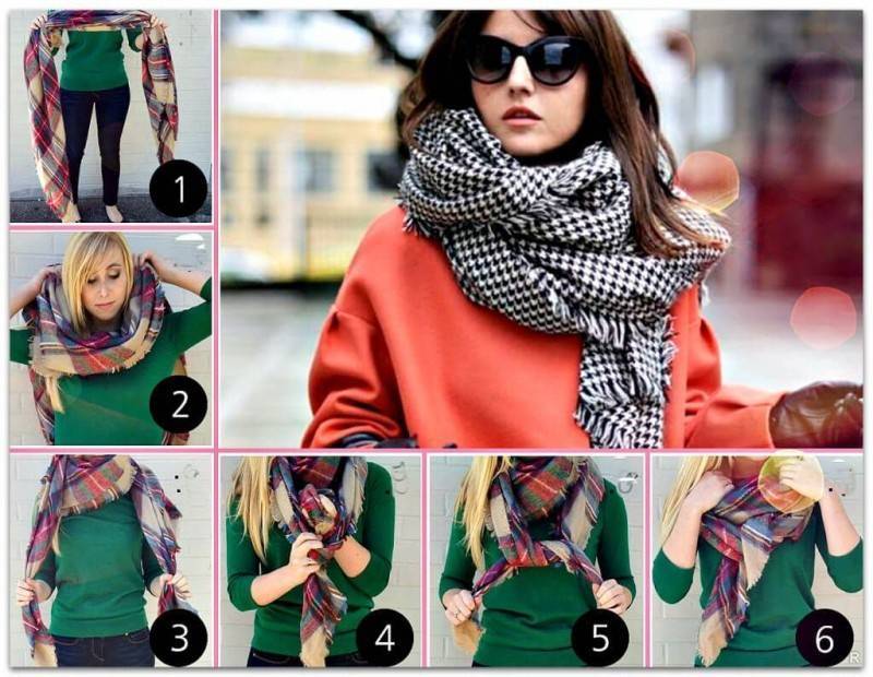 Как завязать шарф на куртку: дополняем стильный образ
