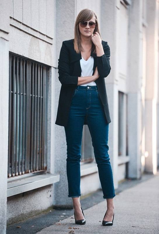 Женский пиджак с джинсами: модные и стильные сочетания | модные новинки сезона