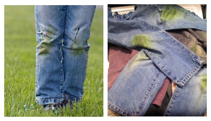 Как отстирать траву от джинсов? – быстро в домашних условиях
