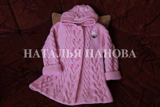Вязаные пальто для девочек спицами со схемами. детское пальто.схемы вязания спицами для девочек с описанием и видео