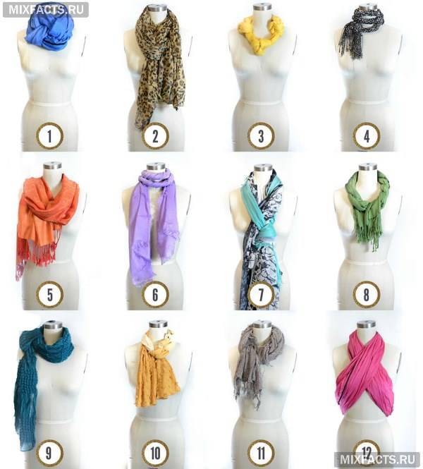 20 уникальных способов завязать шарф или как выглядеть неотразимо! :: инфониак