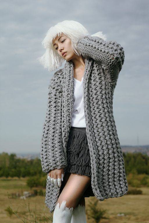 Пальто спицами (25 моделей): вязаное пальто для женщин, пальто для полных, женское пальто спицами с капюшоном, длинное, оверсайз