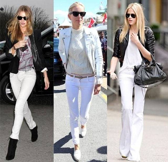 С чем носить белые штаны: 50 модных образов (фото)