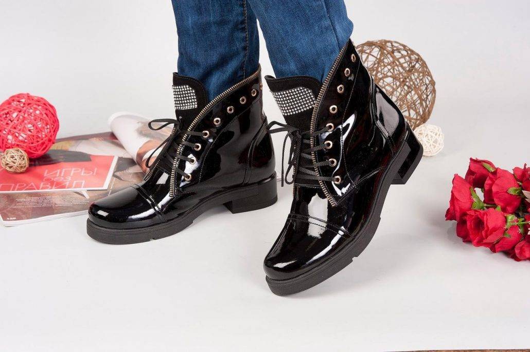 Женские лакированные ботинки - лучшие сочетания, модели и рекомендации