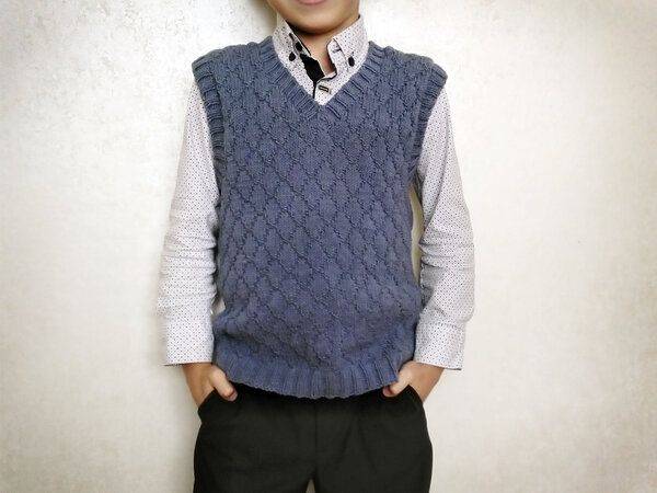 Пуловер с капюшоном для мальчика 4 лет спицами - вязание для детей - страна мам