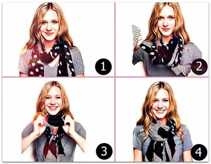 Как красиво завязать шарф на шее поверх куртки: фото
учимся модно завязывать шарф — modnayadama