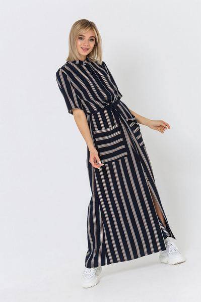 Платья в полоску 2019-2020: фото модных фасонов - вертикальная полоска, длинные, для полных - с чем носить и сочетать