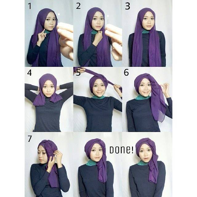 Как красиво завязать платок на голове: фото, видео