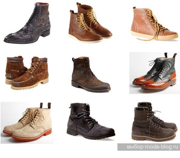 Виды мужских ботинок: названия с фото | модные новинки сезона